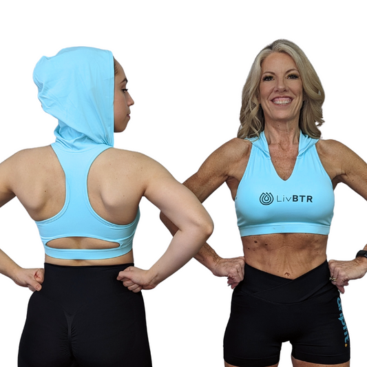 Cloud 9 "Sky High" Hooded Sports Bra