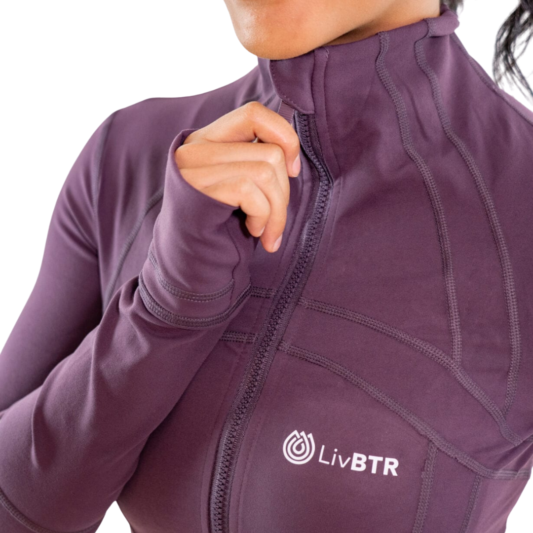 LivBTR Zip Up-With Thumb Holes