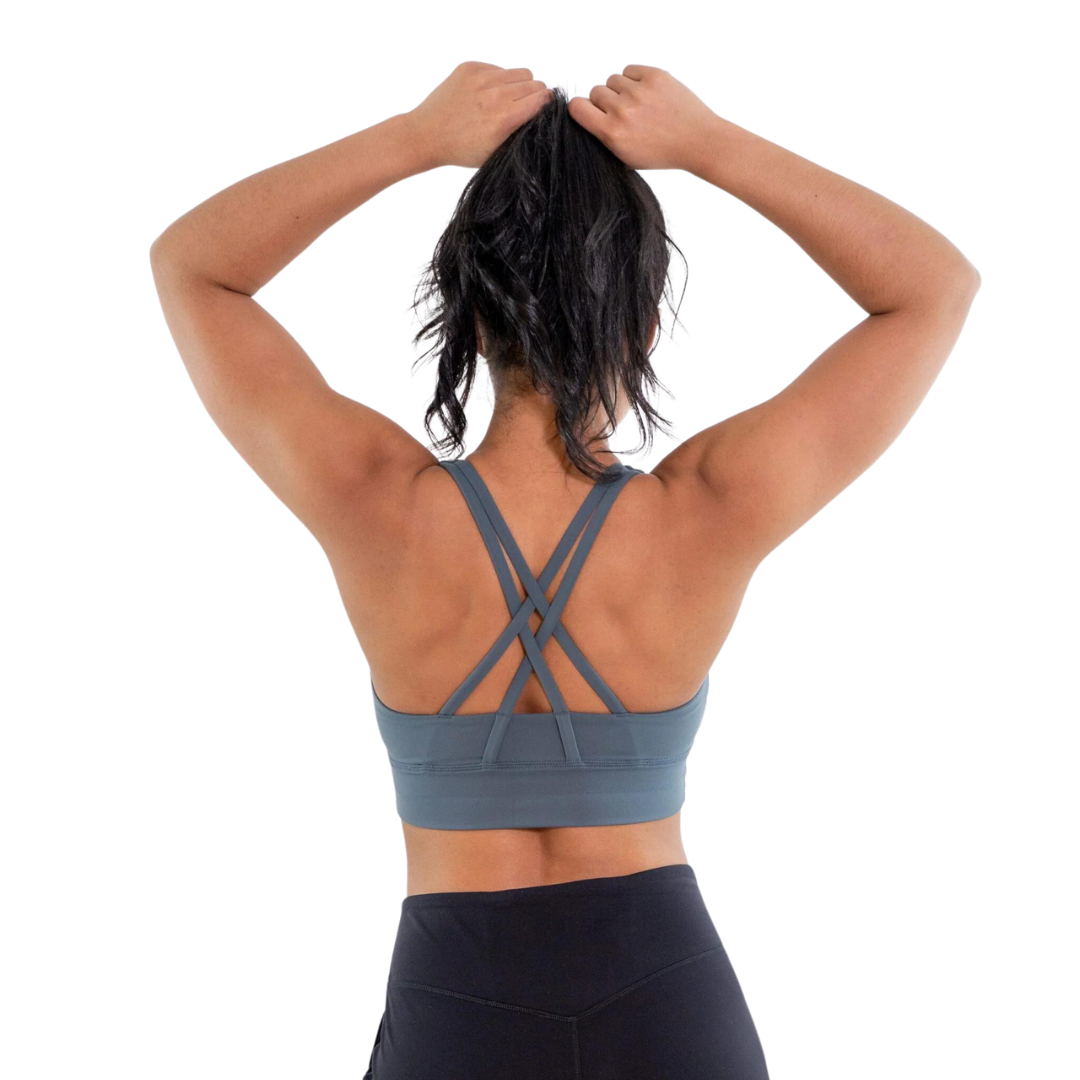 Buy We1Fit Womens Ribbed Longline Sports Bras Padded Workout Crop